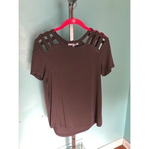 Grey Naked Zebra Top